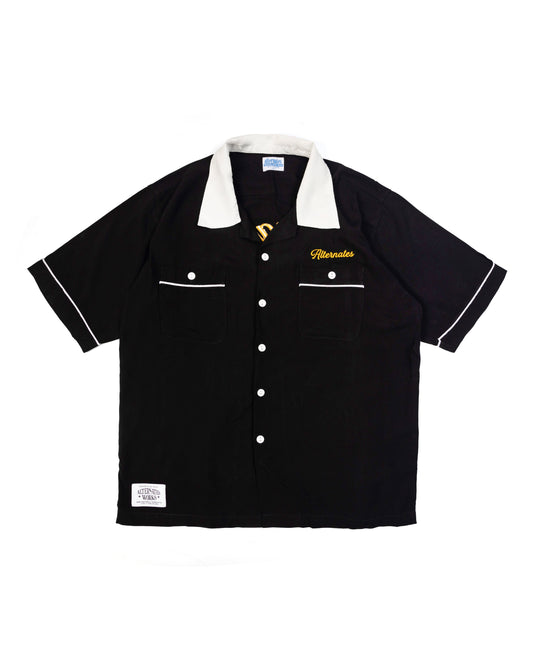 Alternates & Co. Bowling Shirt Rayon SAO CHING CHA Embroidery