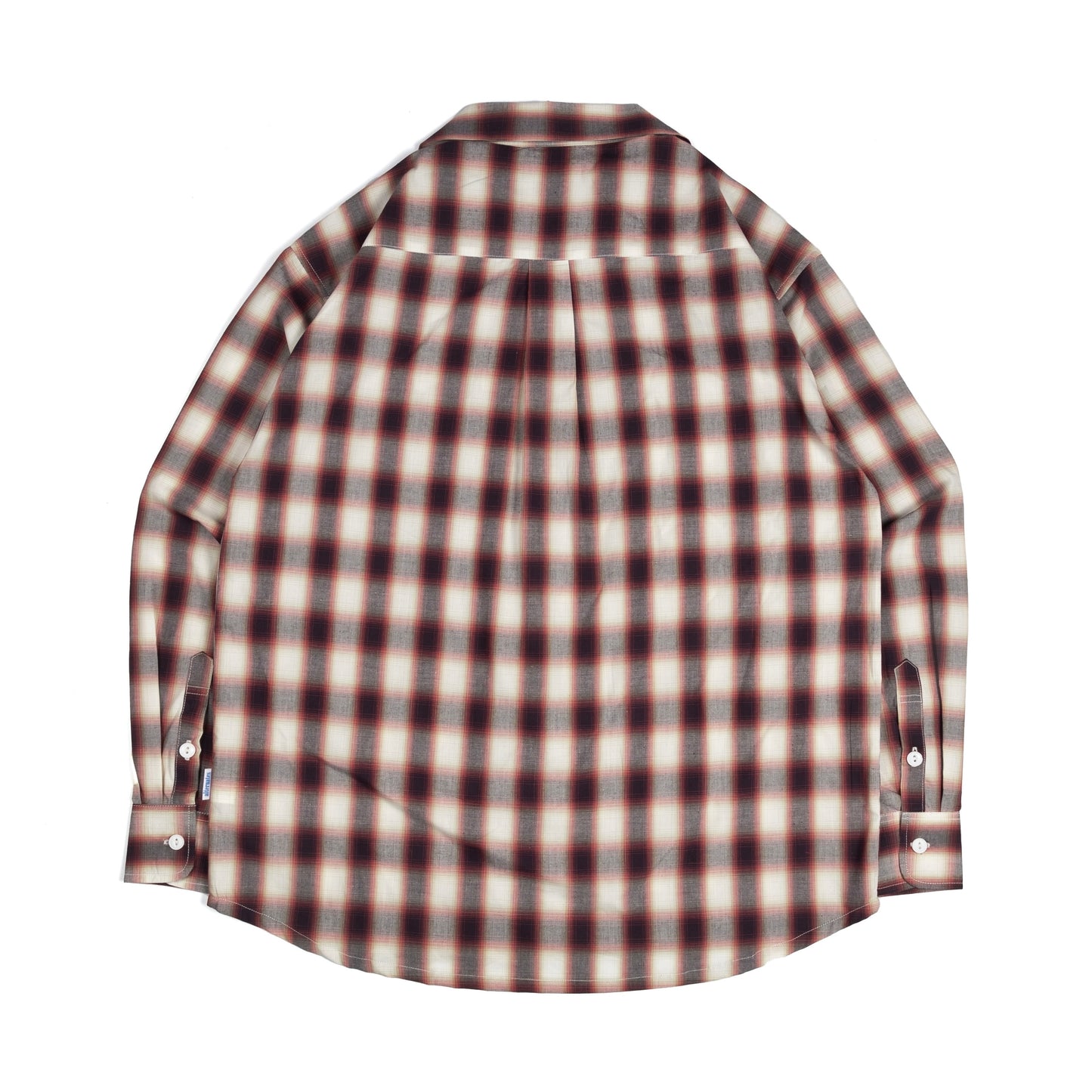 Alternates & Co. Check Open Shirt embroidery logo (Long Sleeve)