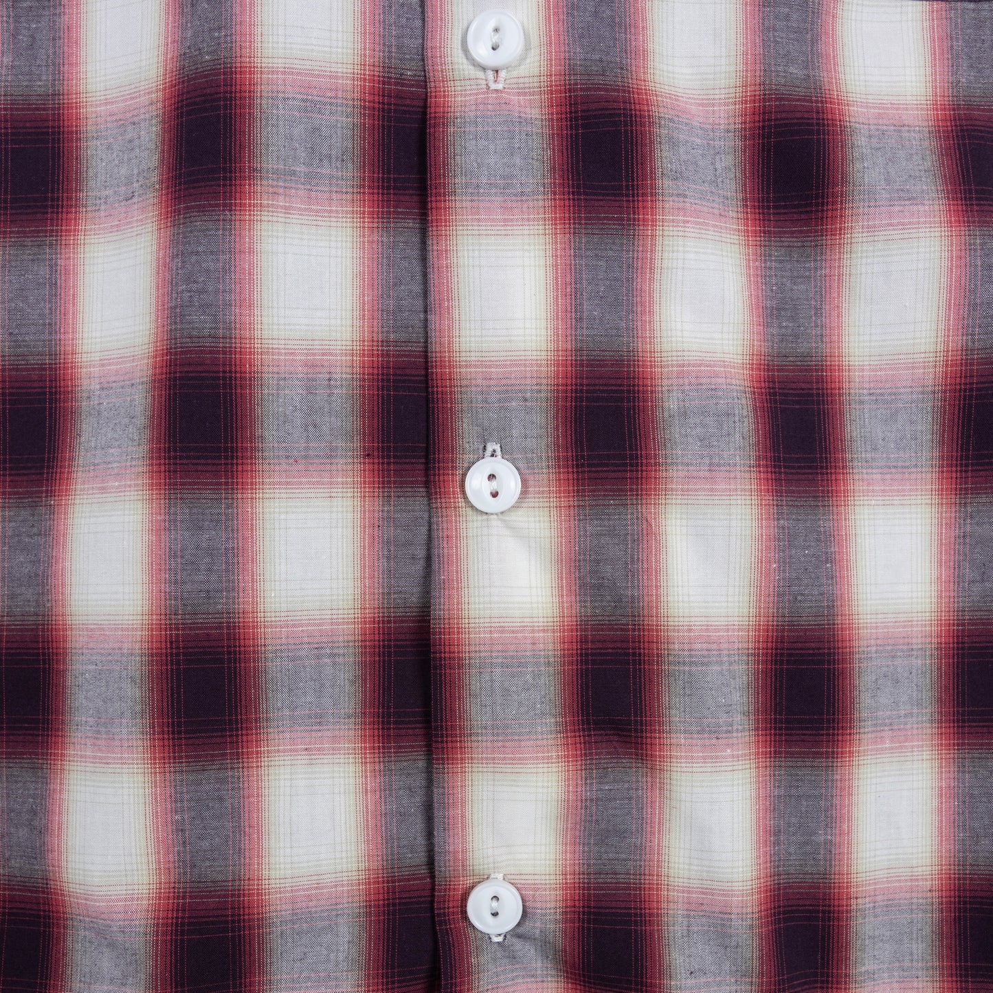 Alternates & Co. Check Open Shirt embroidery logo (Long Sleeve)