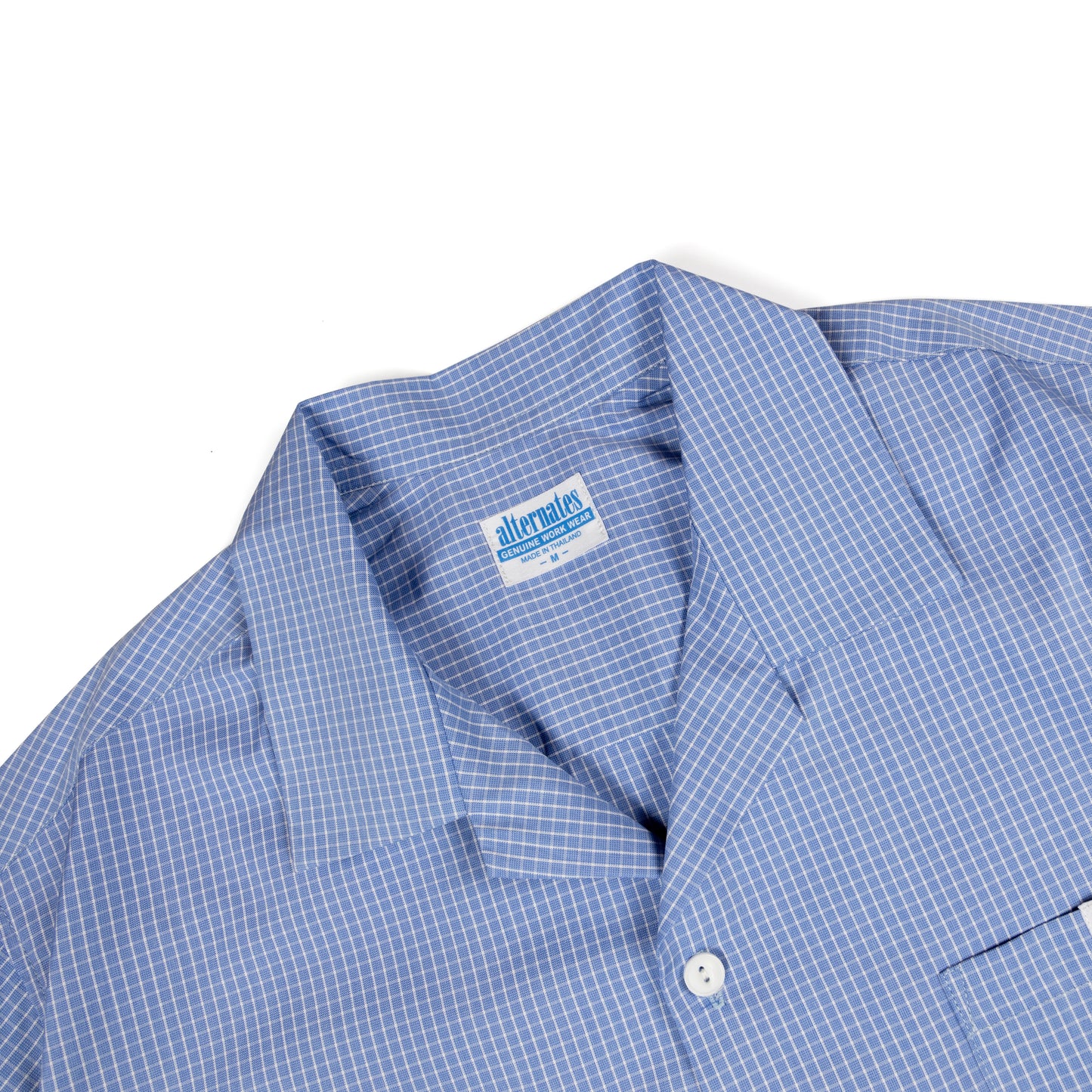 Alternates & Co. Two Pocket Gingham Open Shirt (Boxy Fit)