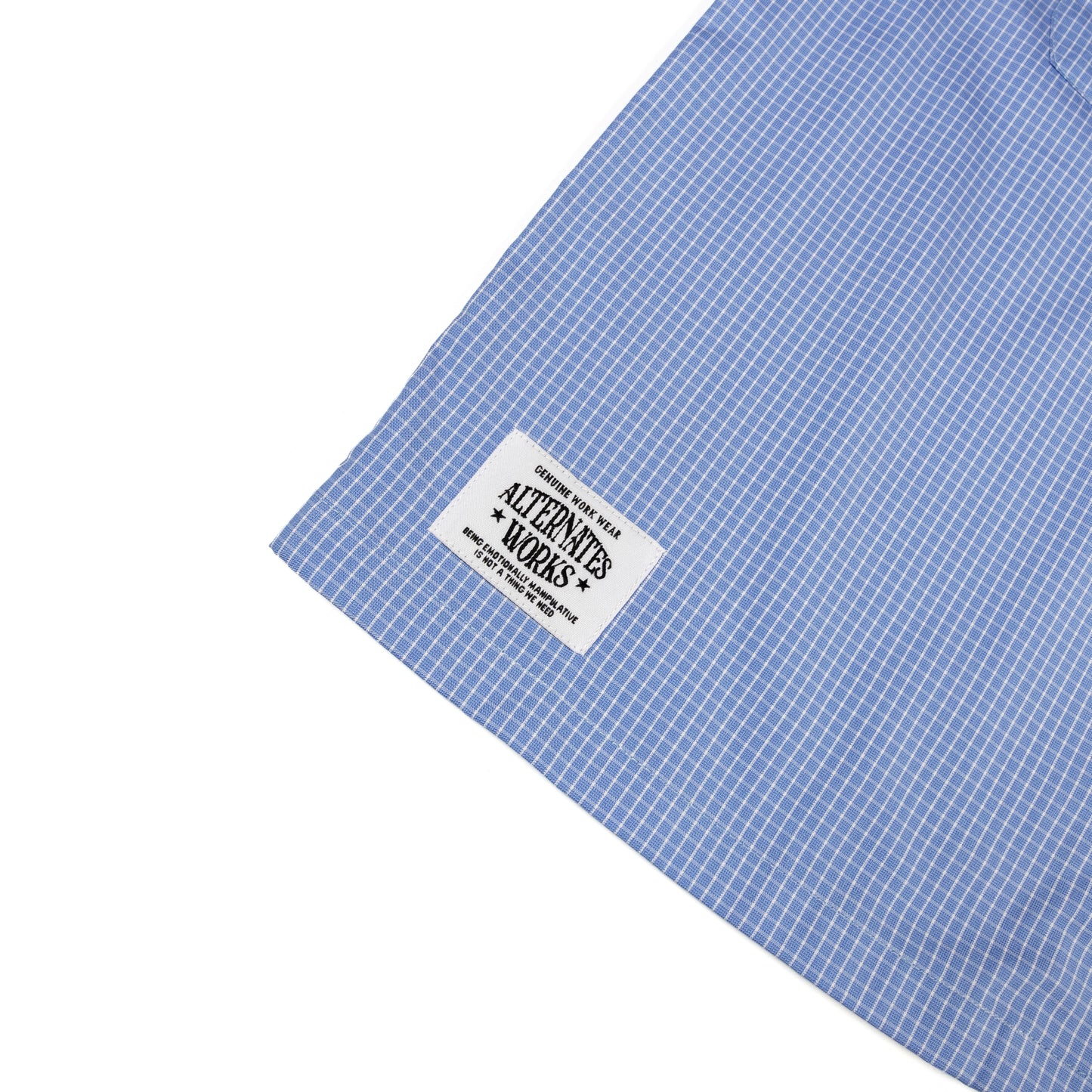 Alternates & Co. Two Pocket Gingham Open Shirt (Boxy Fit)