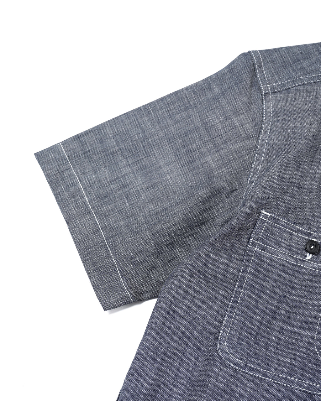 Alternates & Co. Lot.0401 Chambray Work Shirt (Short Sleeve)
