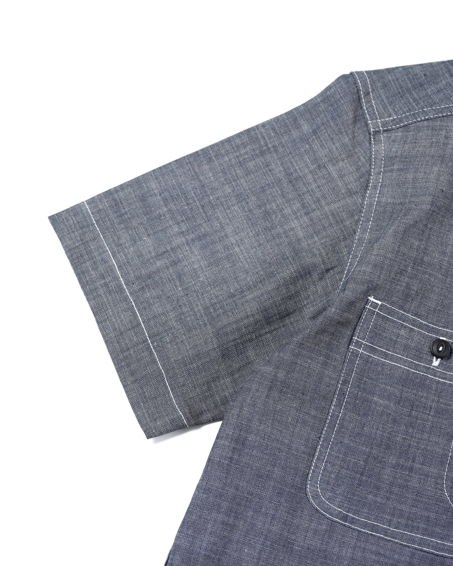 Alternates & Co. Lot.0401 Chambray Work Shirt (Short Sleeve)