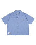 Alternates & Co. Two Pocket Gingham Open Shirt (Boxy Fit)
