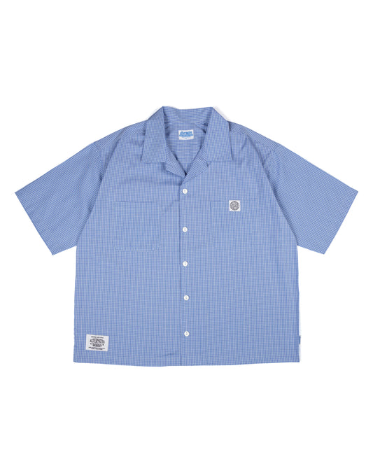 Alternates & Co. Two Pocket Gingham Open Shirt (Boxy Fit)
