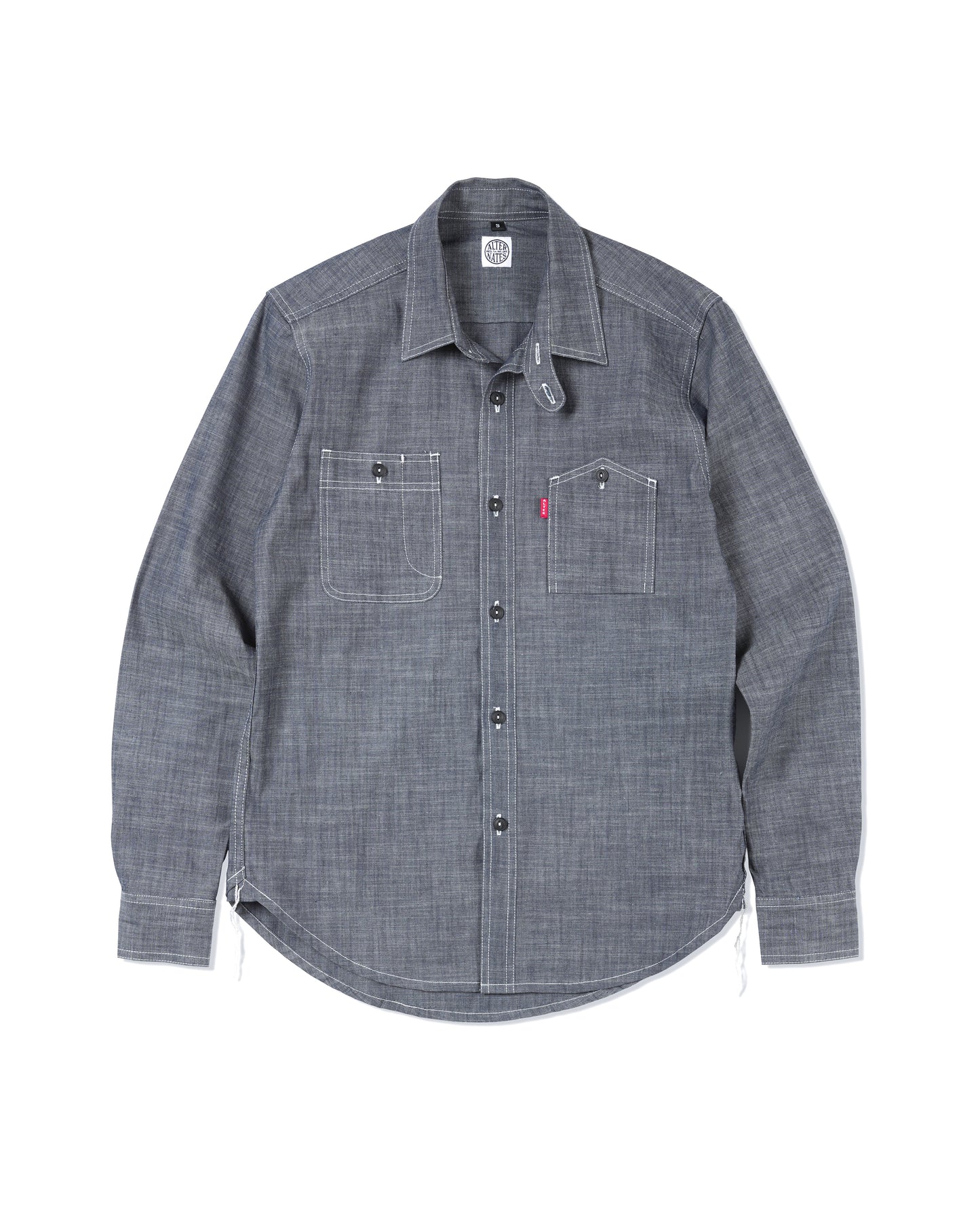 Alternates & Co. Lot.0401 Chambray Work Shirt (Long Sleeve)