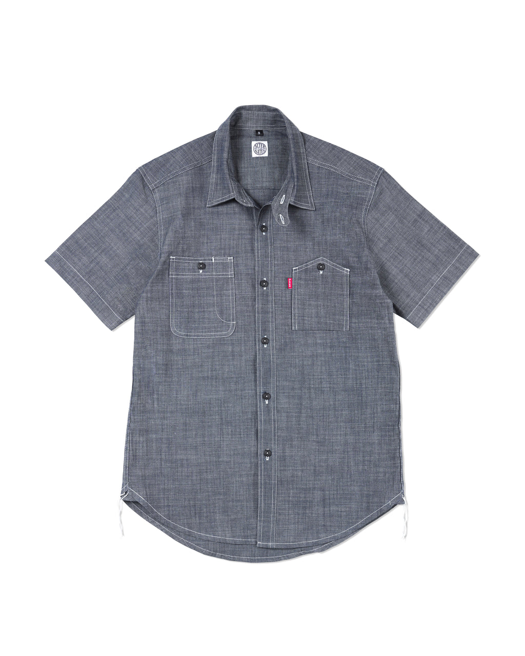 Alternates & Co. Lot.0401 Chambray Work Shirt (Short Sleeve)