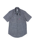 Alternates & Co. Lot.0401 Chambray Work Shirt (Short Sleeve)