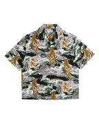 Alternates & Co. Hawaii Tiger Open Shirt (Black)
