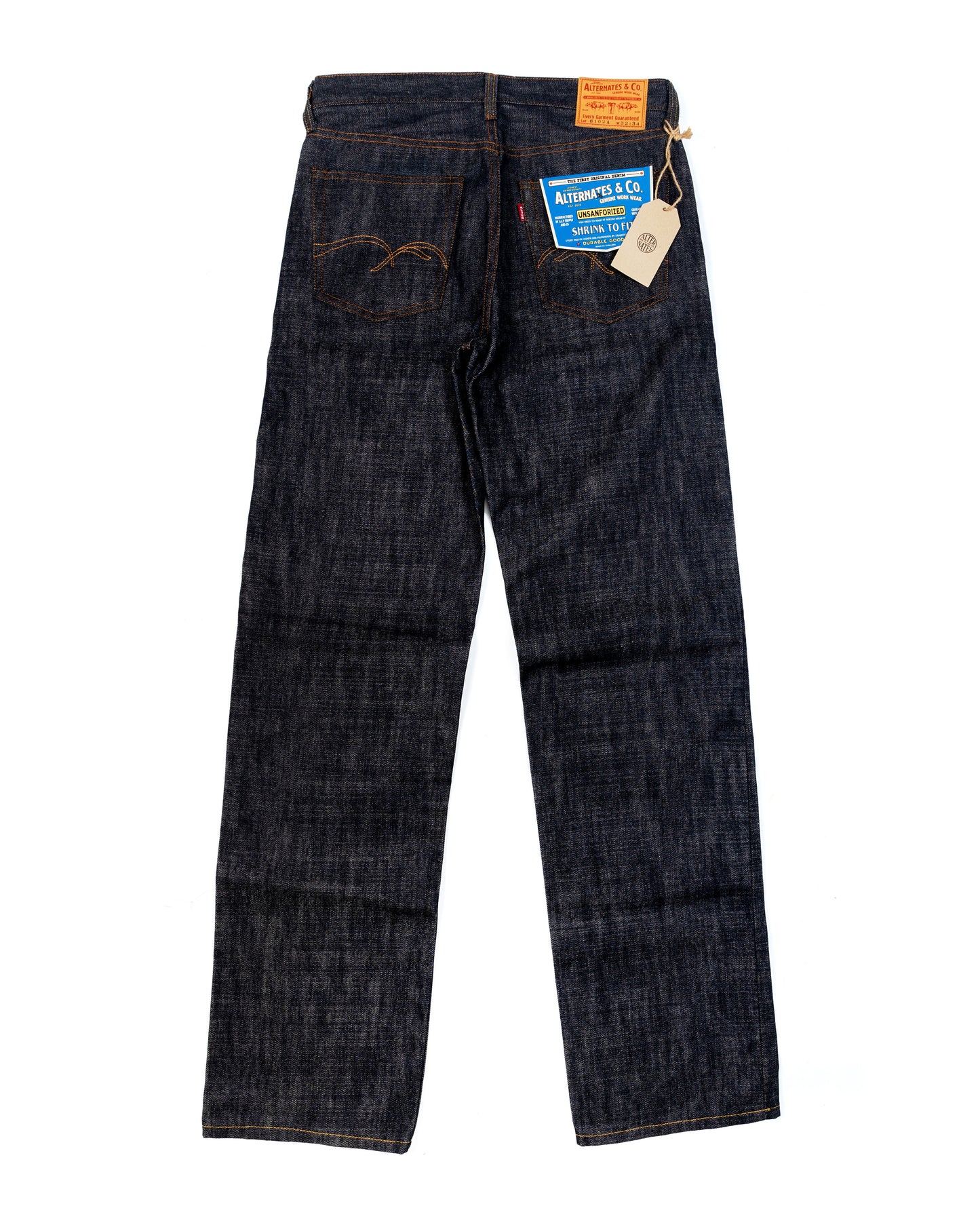 Alternates & Co. Lot.0102A 15.7oz Mid-Waist Denim Straight Leg [ 1955 Model ]