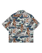 Alternates & Co. Hawaii Tiger Open Shirt (Blue)