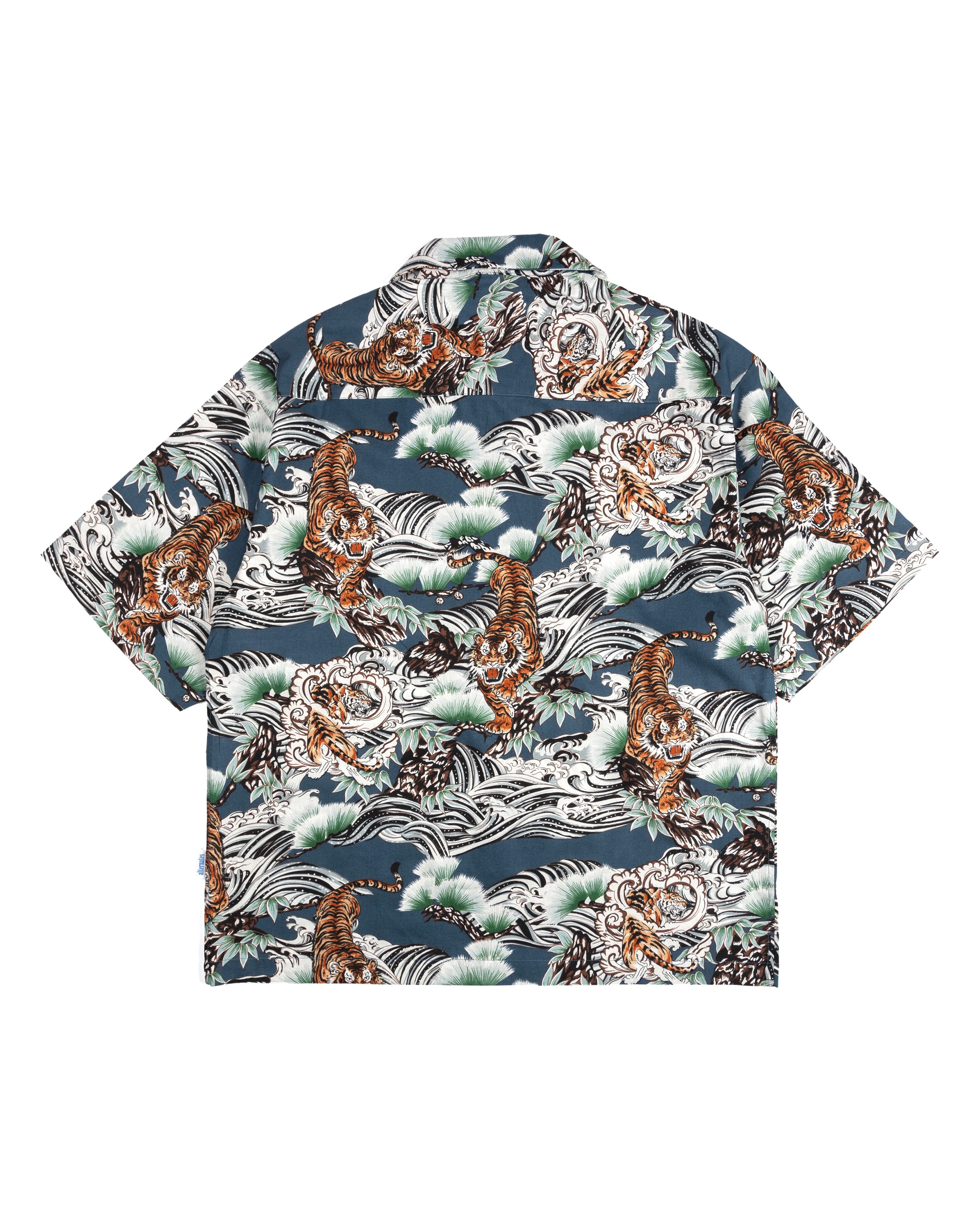Alternates & Co. Hawaii Tiger Open Shirt (Blue)