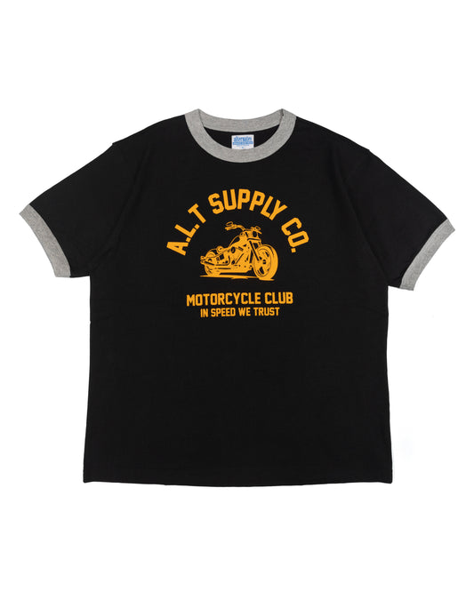 Alternates & Co. Motorcycle Club Ringer Tee (Black)