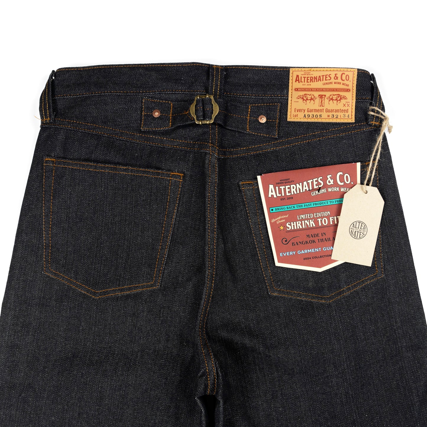 Alternates & Co. Lot. A930S 16oz. High-Waist Denim Wide Pants [ 1942 Model ]