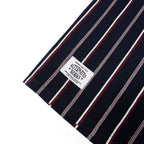 Alternates & Co. Navy Stripe Open Shirt (Yarn Dyed)