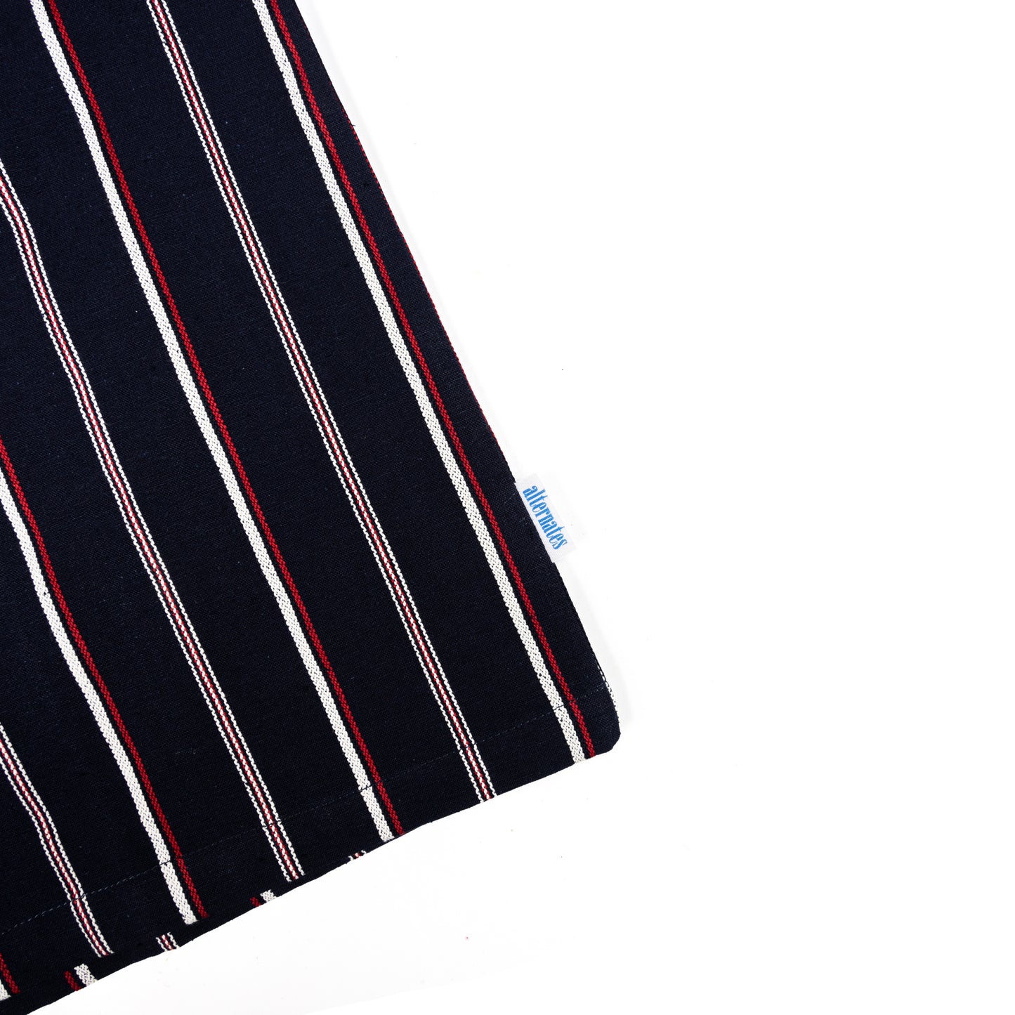 Alternates & Co. Navy Stripe Open Shirt (Yarn Dyed)