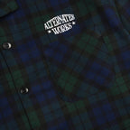 Alternates & Co. Check Open Shirt embroidery logo (Long Sleeve)