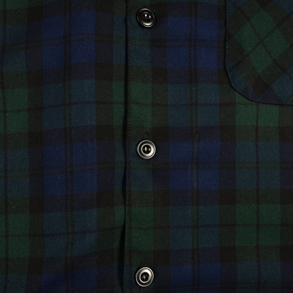 Alternates & Co. Check Open Shirt embroidery logo (Long Sleeve)
