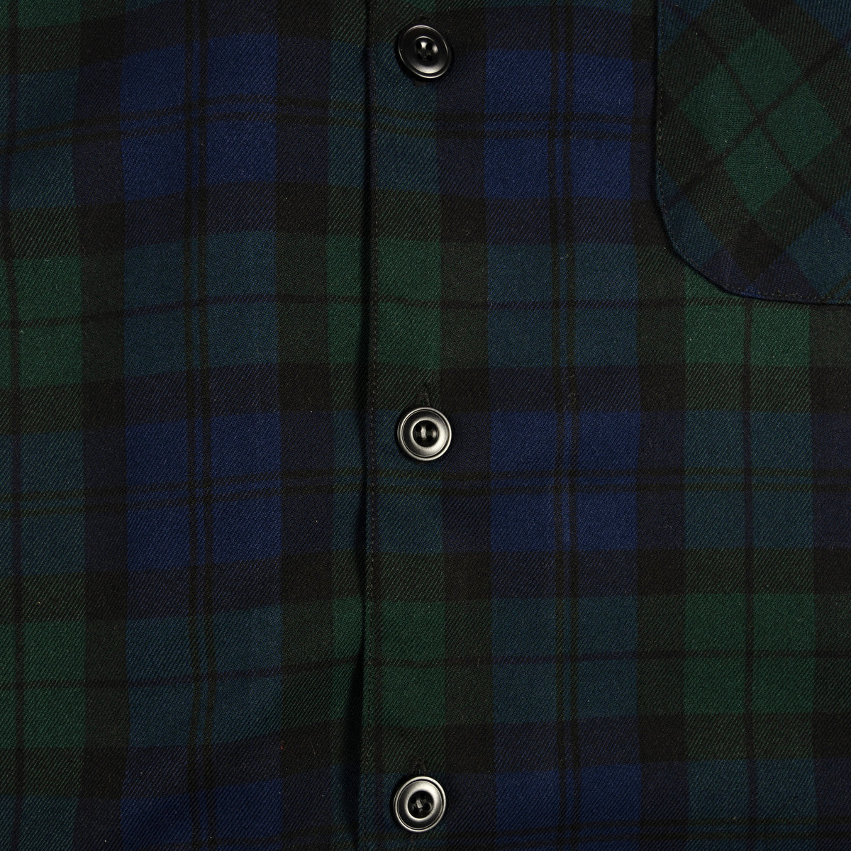 Alternates & Co. Check Open Shirt embroidery logo (Long Sleeve)