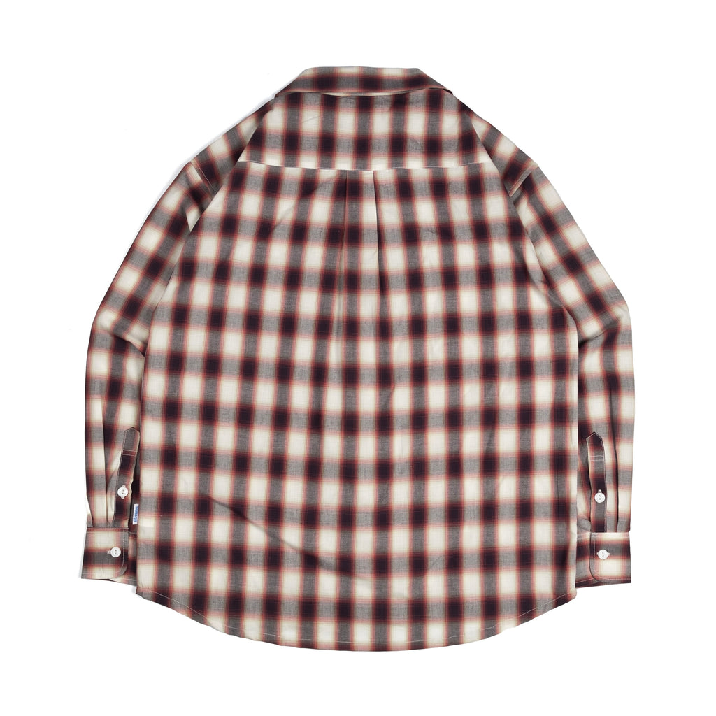 Alternates & Co. Check Open Shirt embroidery logo (Long Sleeve)