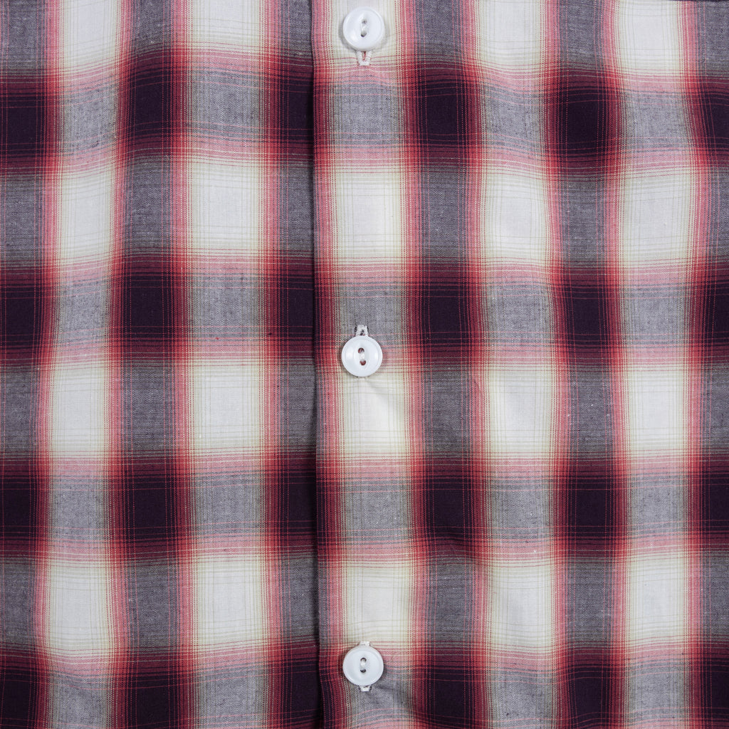 Alternates & Co. Check Open Shirt embroidery logo (Long Sleeve)