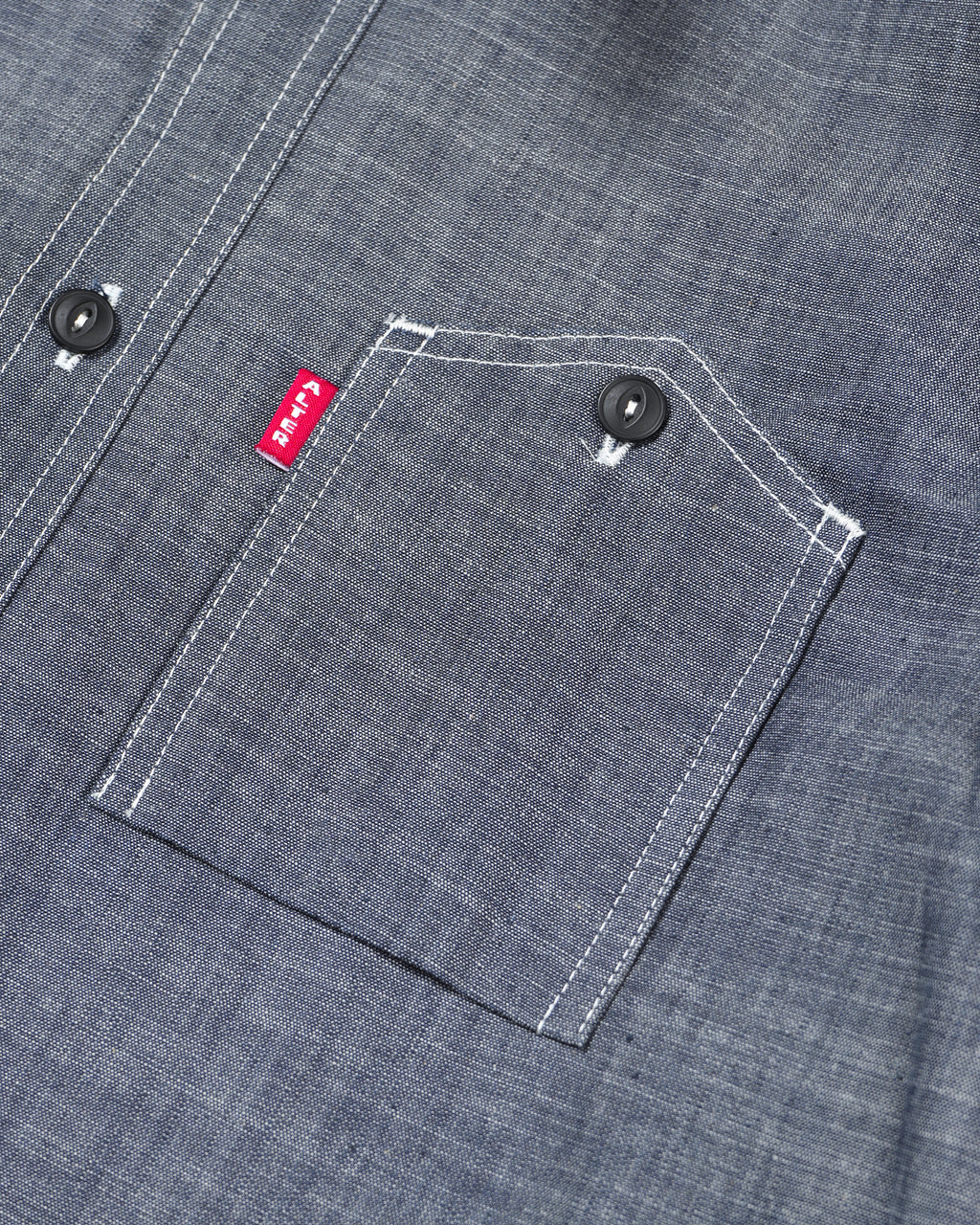 Alternates & Co. Lot.0401 Chambray Work Shirt (Short Sleeve)