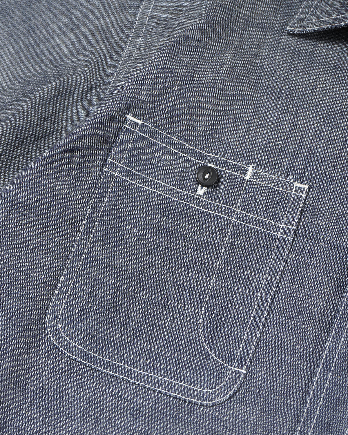 Alternates & Co. Lot.0401 Chambray Work Shirt (Short Sleeve)