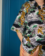 Alternates & Co. Hawaii Tiger Open Shirt (Black)