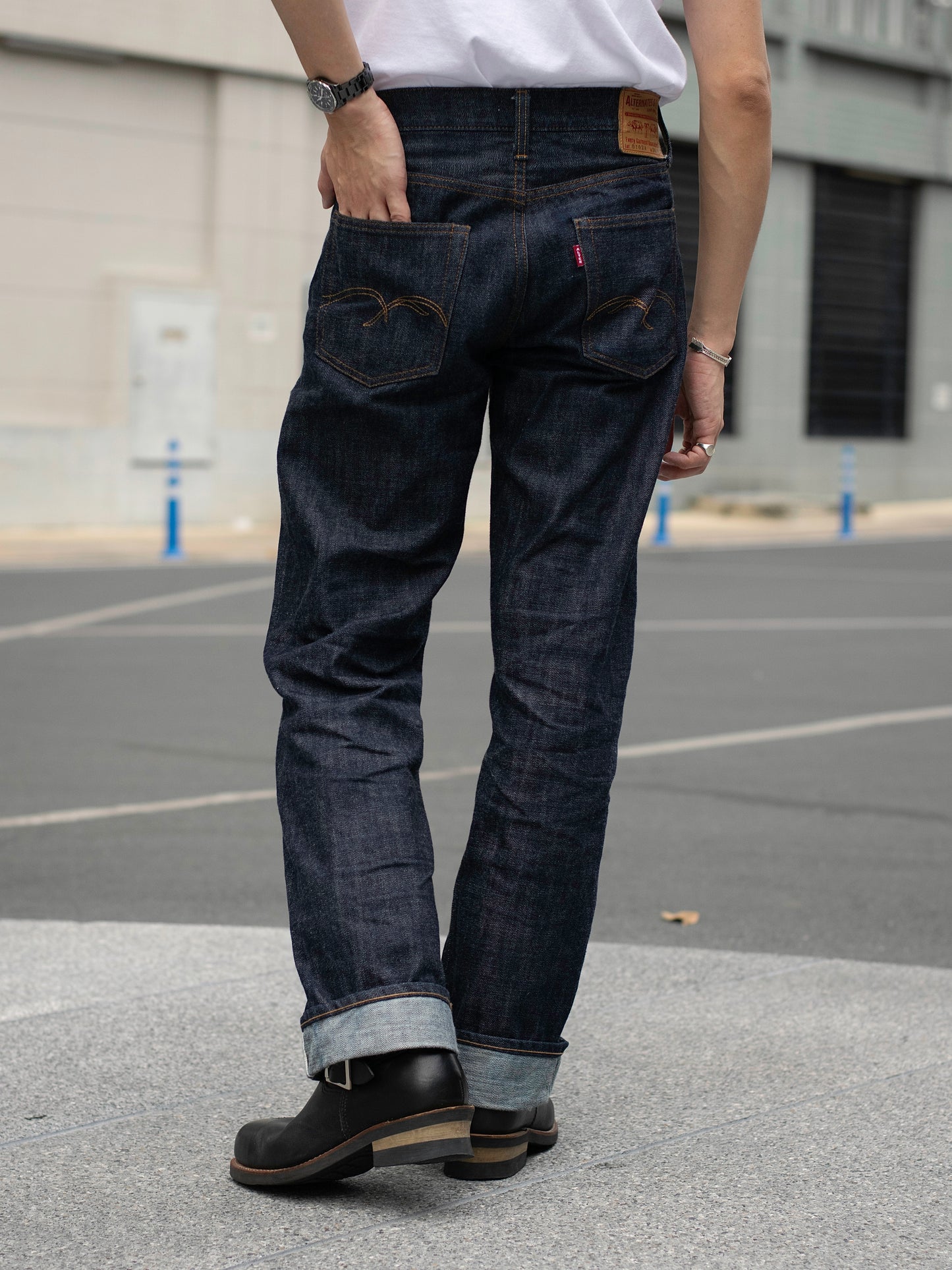 Alternates & Co. Lot.0102A 15.7oz Mid-Waist Denim Straight Leg [ 1955 Model ]