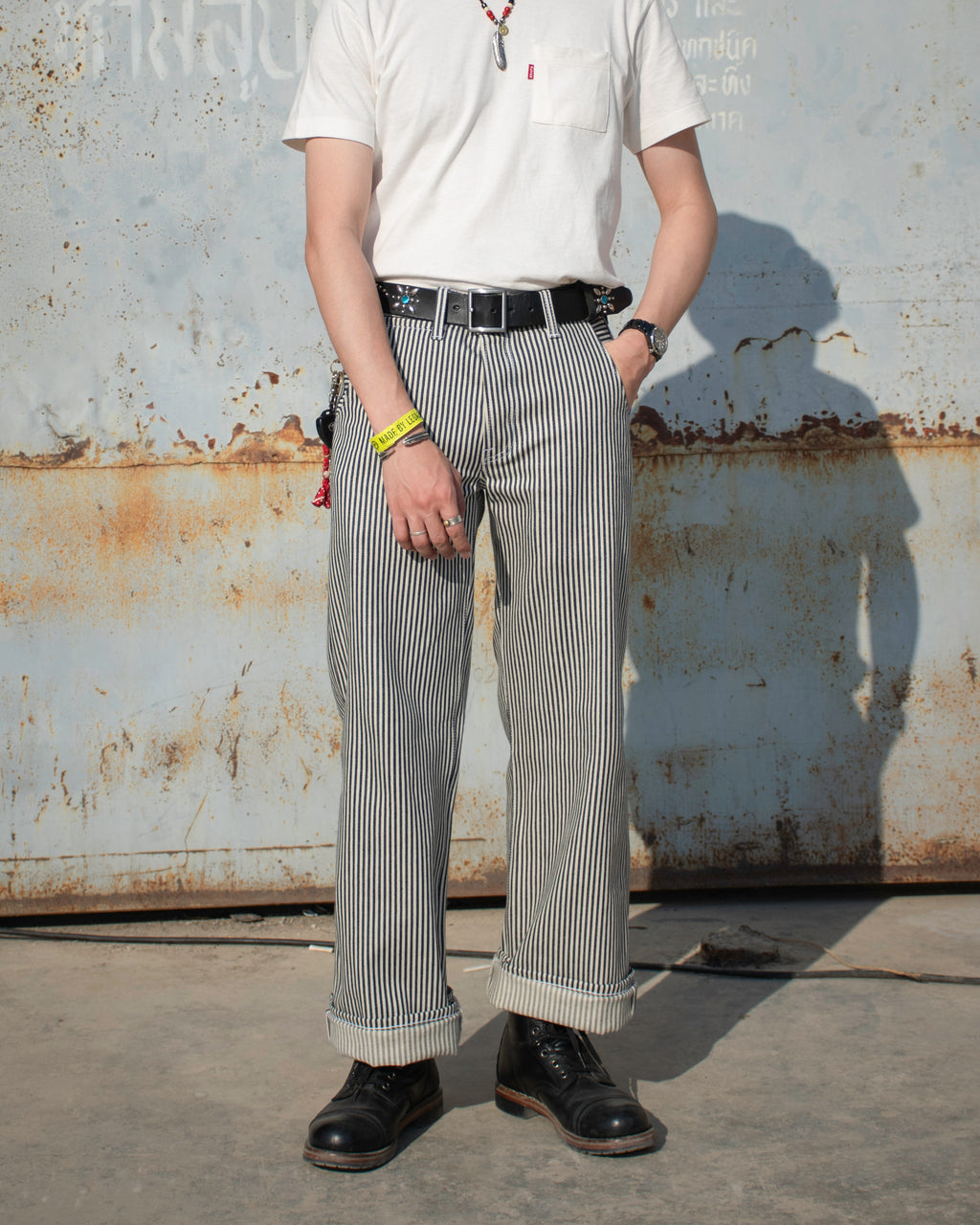 Alternates & Co. Lot.0381 Selvedge Hickory Chino Pants [ Special ]