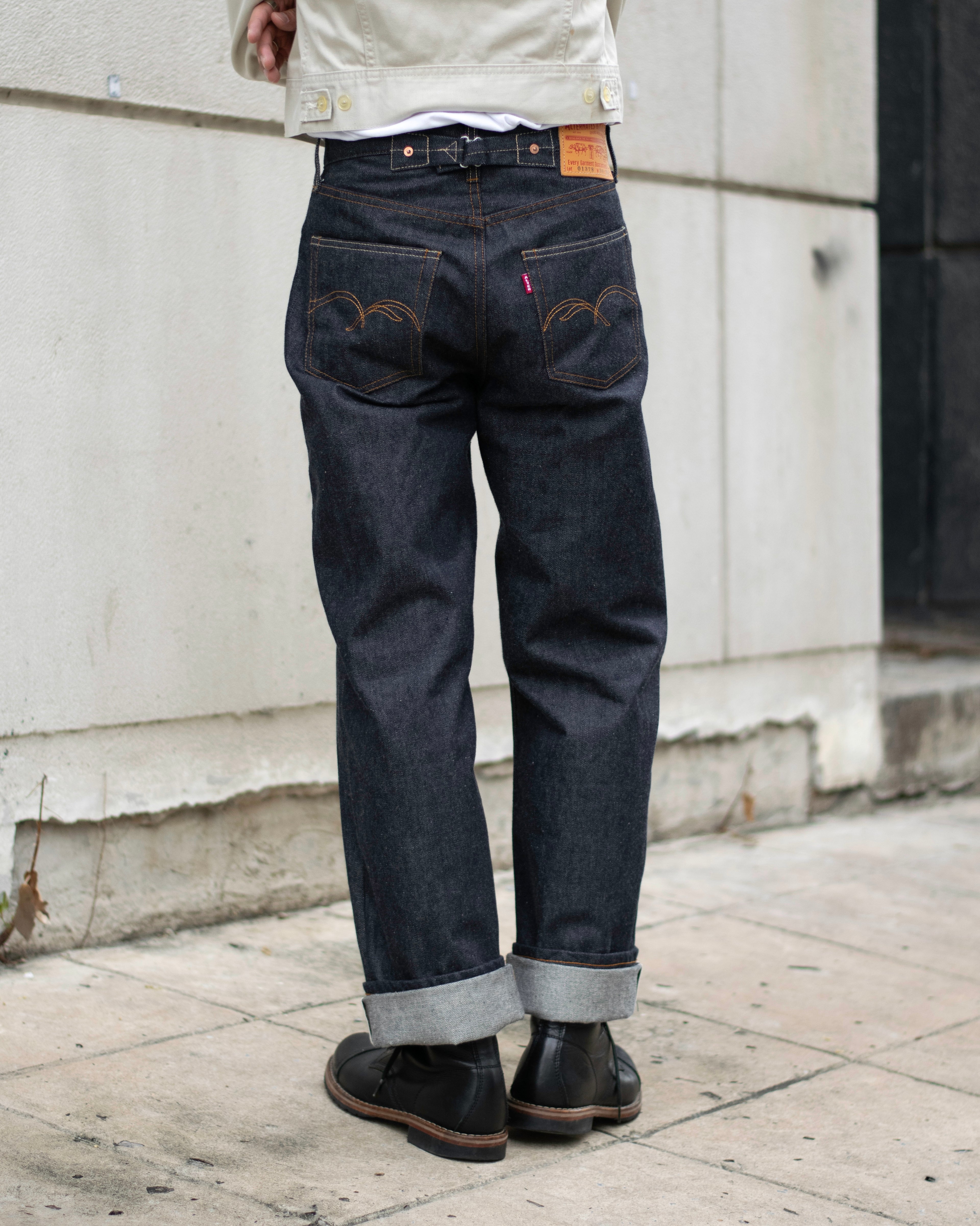 Alternates & Co. Lot.0137S 14oz. High-Waist Denim Wide Pants [ 1937 Model ]