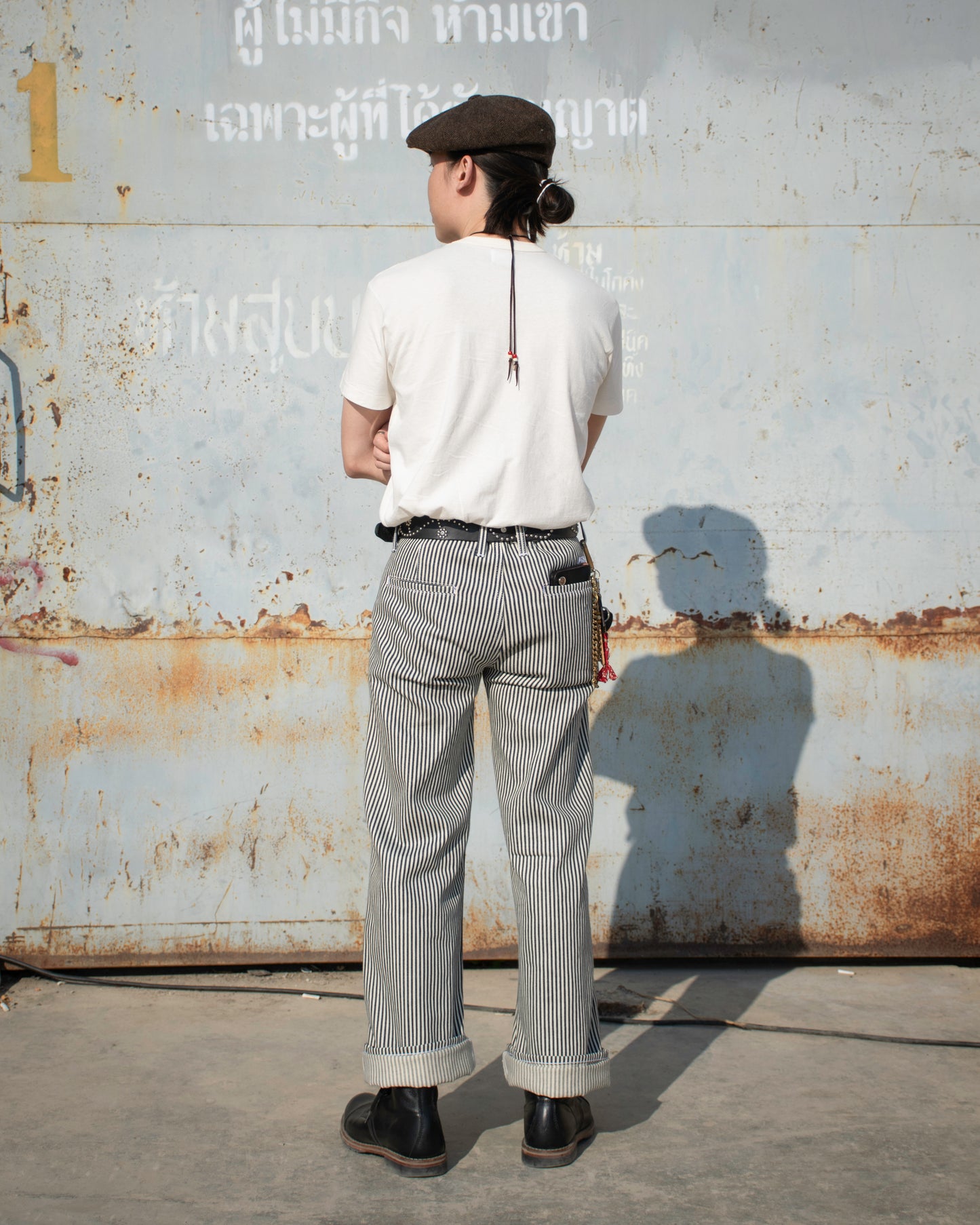 Alternates & Co. Lot.0381 Selvedge Hickory Chino Pants [ Special ]