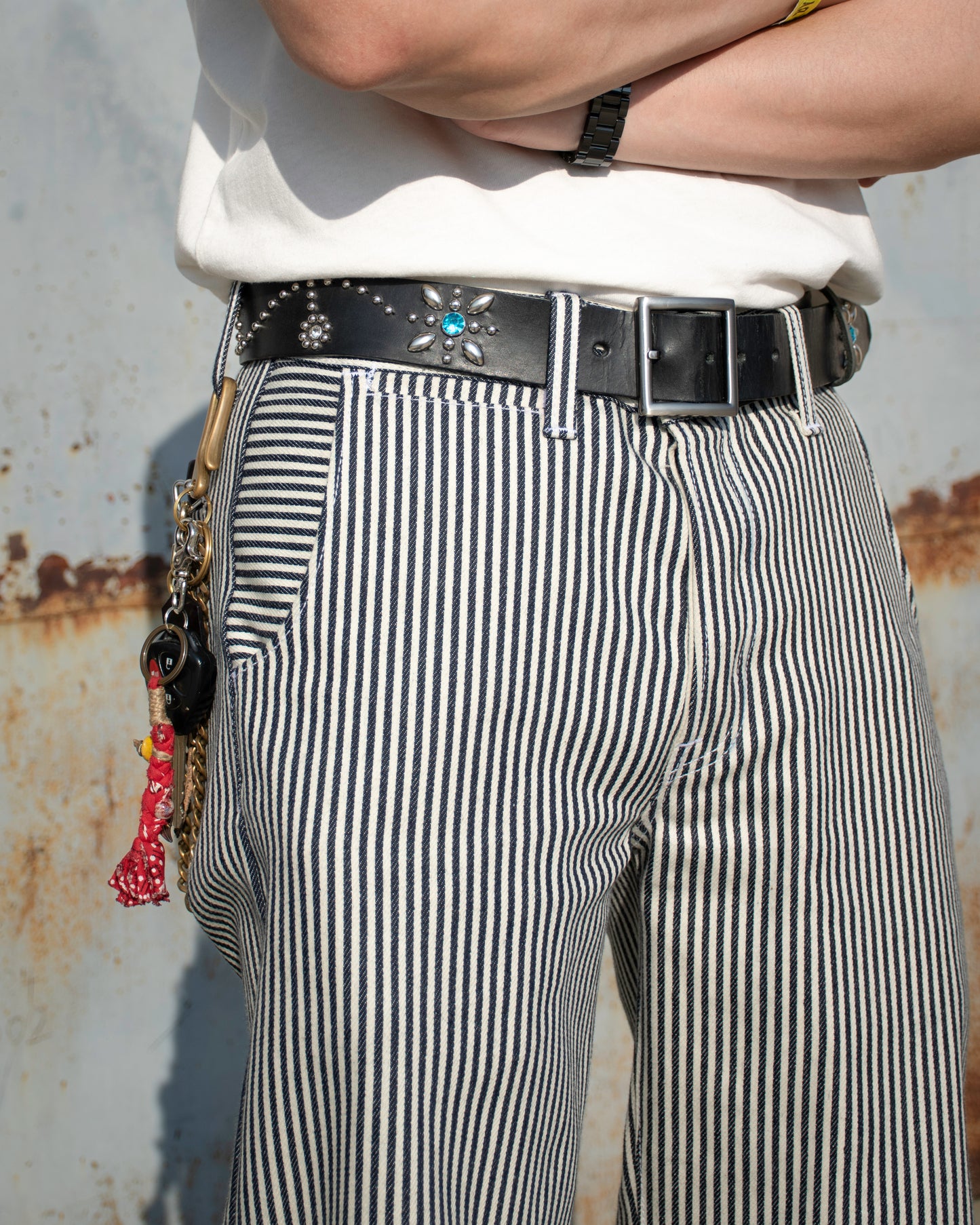 Alternates & Co. Lot.0381 Selvedge Hickory Chino Pants [ Special ]