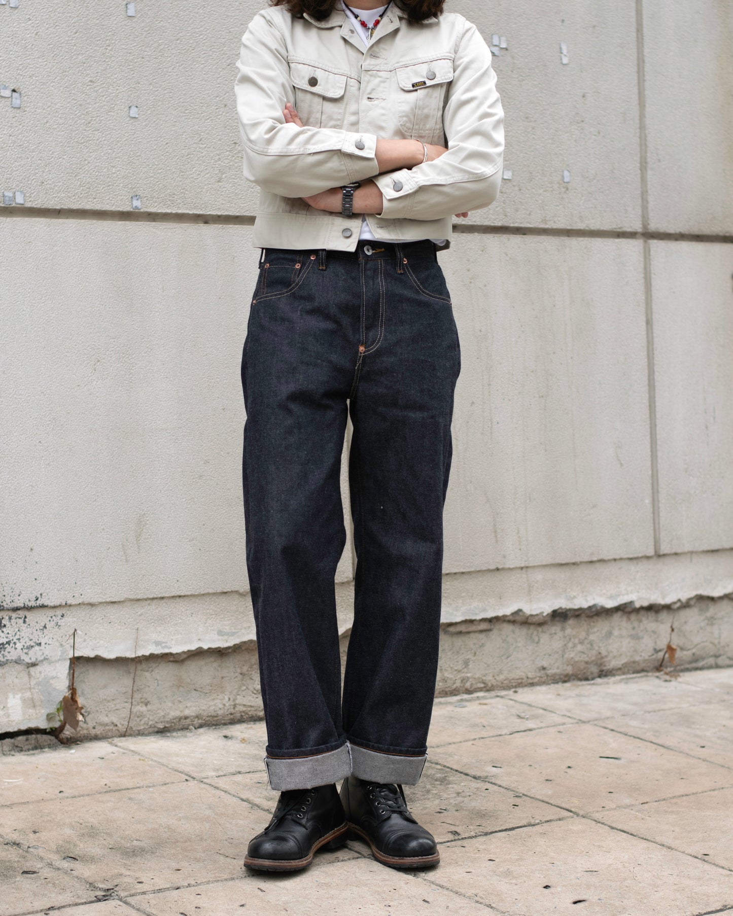 Alternates & Co. Lot.0137S 14oz. High-Waist Denim Wide Pants [ 1937 Model ]