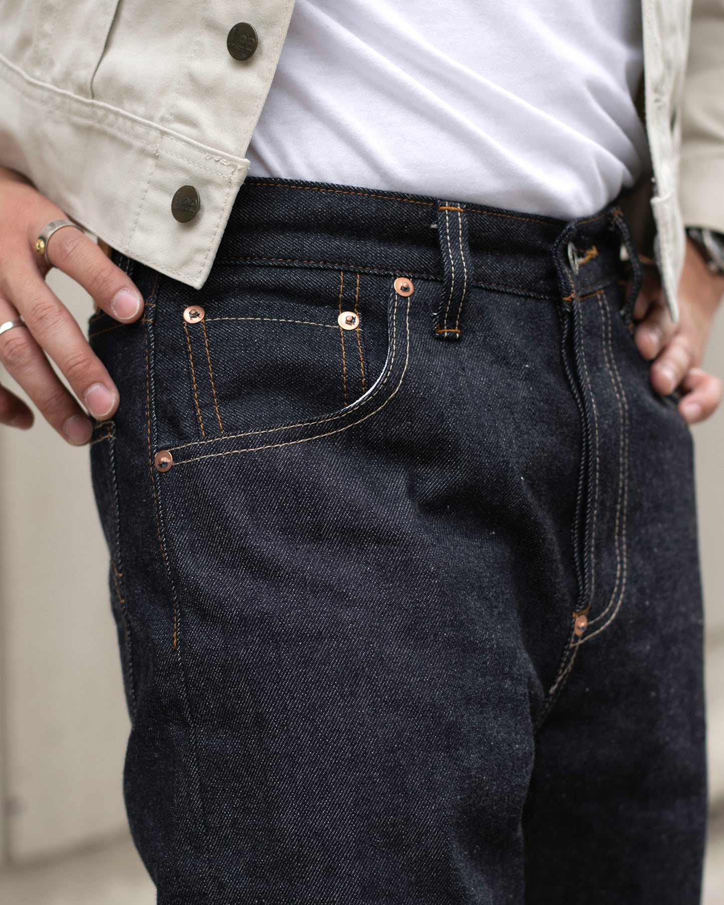 Alternates & Co. Lot.0137S 14oz. High-Waist Denim Wide Pants [ 1937 Model ]