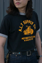 Alternates & Co. Motorcycle Club Ringer Tee (Black)