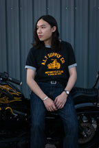 Alternates & Co. Motorcycle Club Ringer Tee (Black)