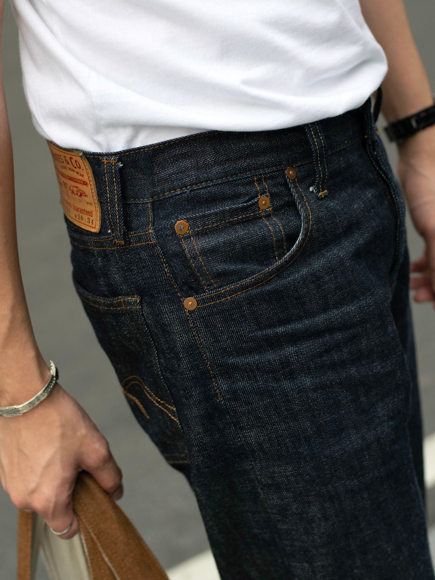 Alternates & Co. Lot.0102A 15.7oz Mid-Waist Denim Straight Leg [ 1955 Model ]