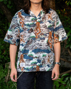 Alternates & Co. Hawaii Tiger Open Shirt (Blue)