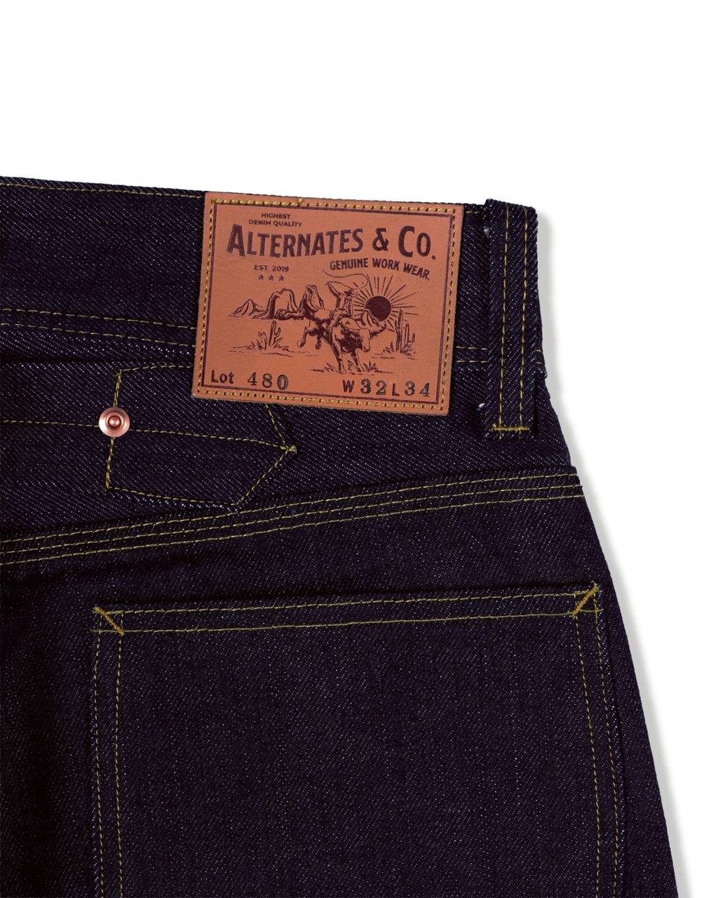 Alternates & Co. Lot.480 Cowboy Pants 1936 Wide Fit
