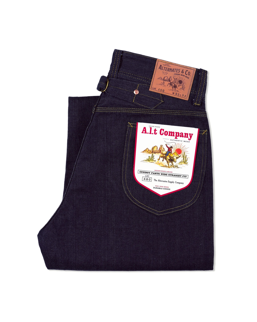 Alternates & Co. Lot.480 Cowboy Pants 1936 Wide Fit