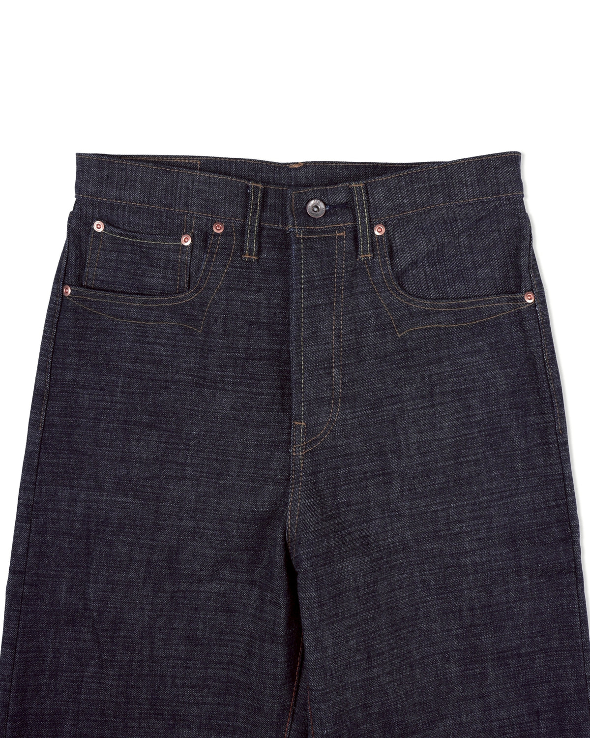 [ Pre-Order ] ALTERNATES X ORIFANT 16.7oz Denim Pants Horizontal Slubby Cotton
