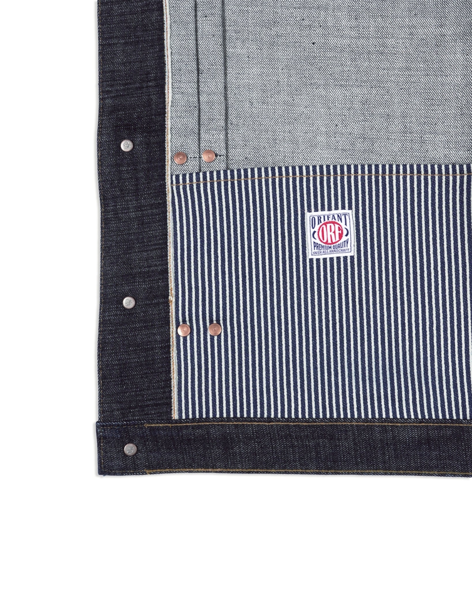 [ Pre-Order ] ALTERNATES X ORIFANT 16.7oz Denim Jacket Horizontal Slubby Cotton