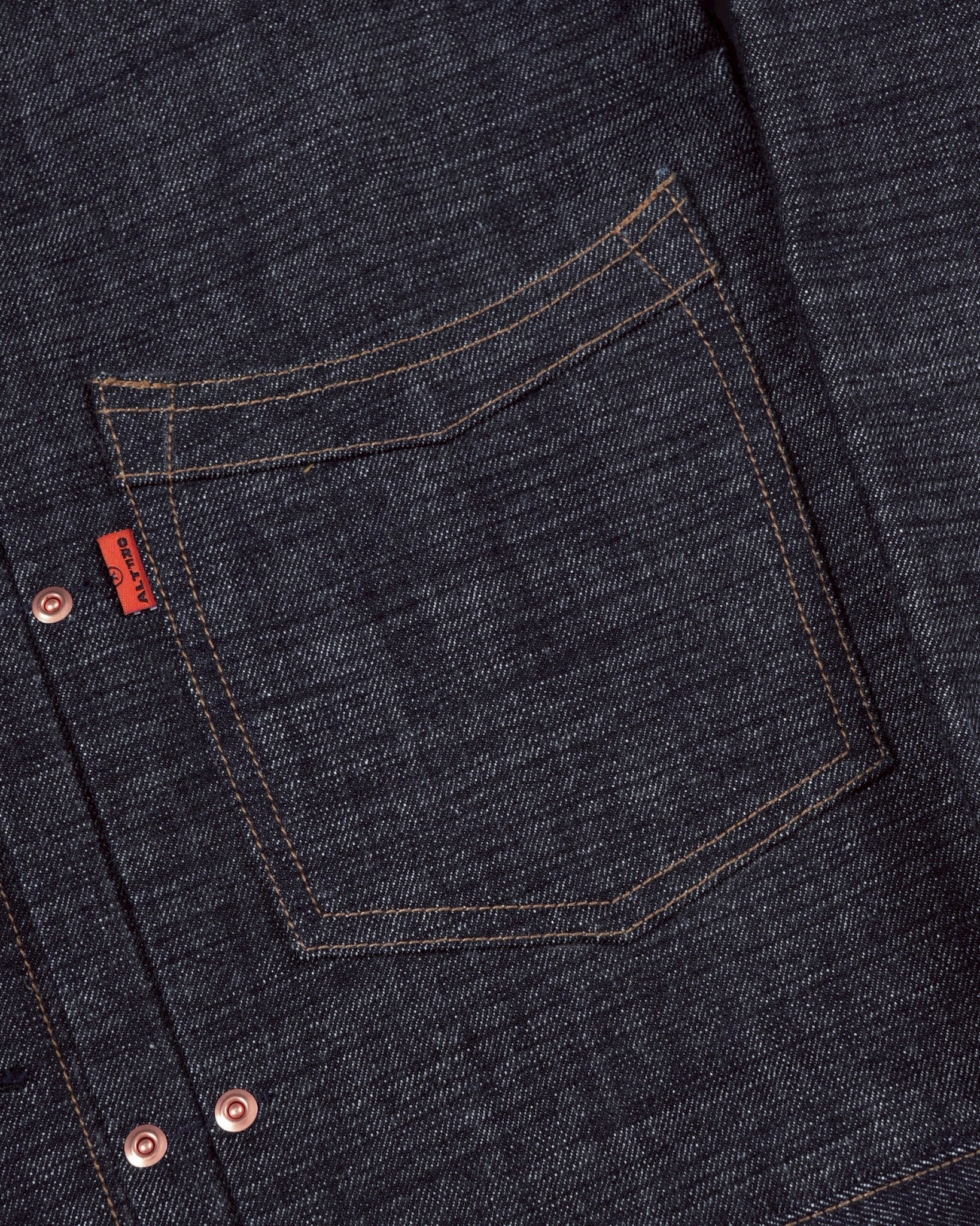[ Pre-Order ] ALTERNATES X ORIFANT 16.7oz Denim Jacket Horizontal Slubby Cotton