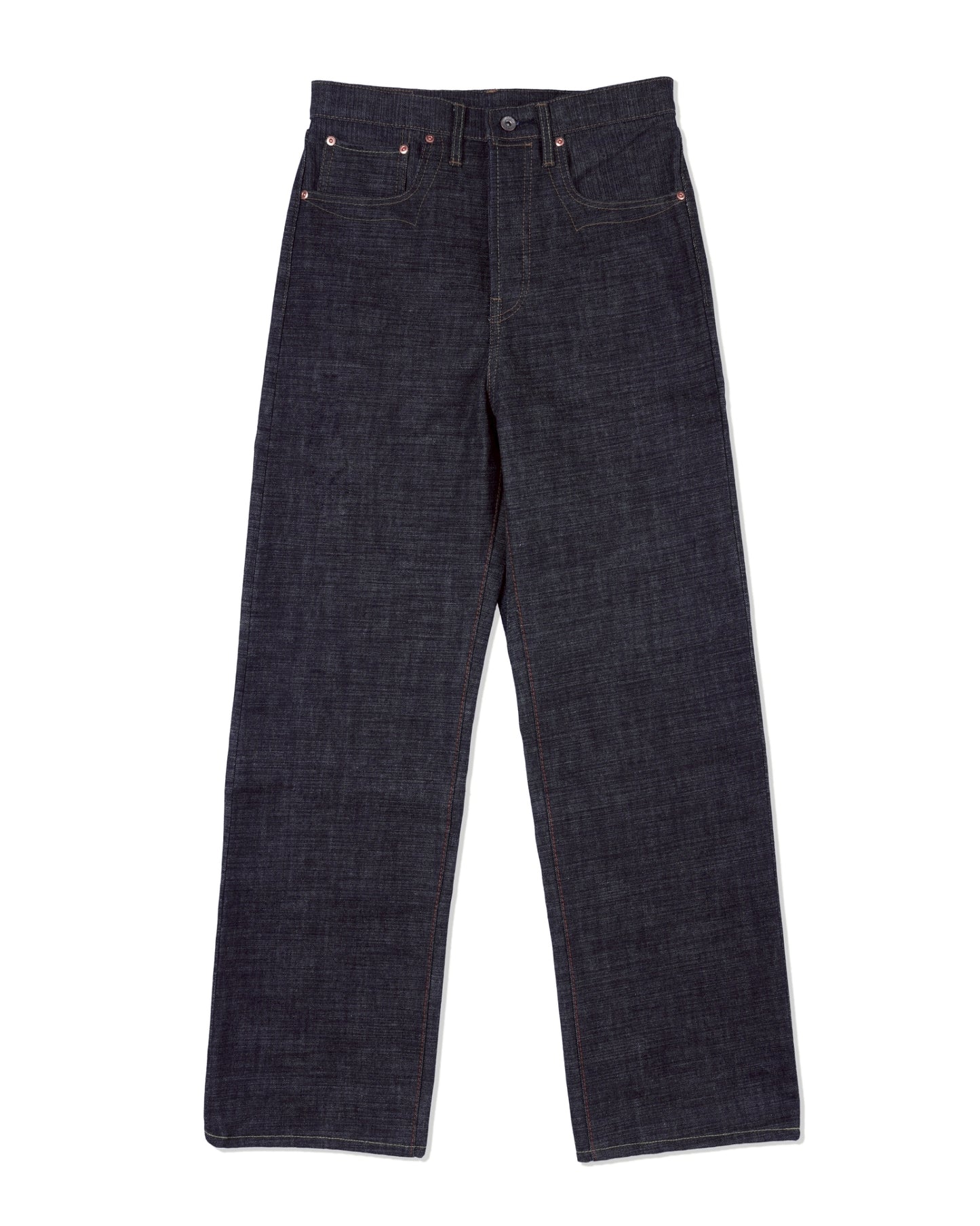 [ Pre-Order ] ALTERNATES X ORIFANT 16.7oz Denim Pants Horizontal Slubby Cotton