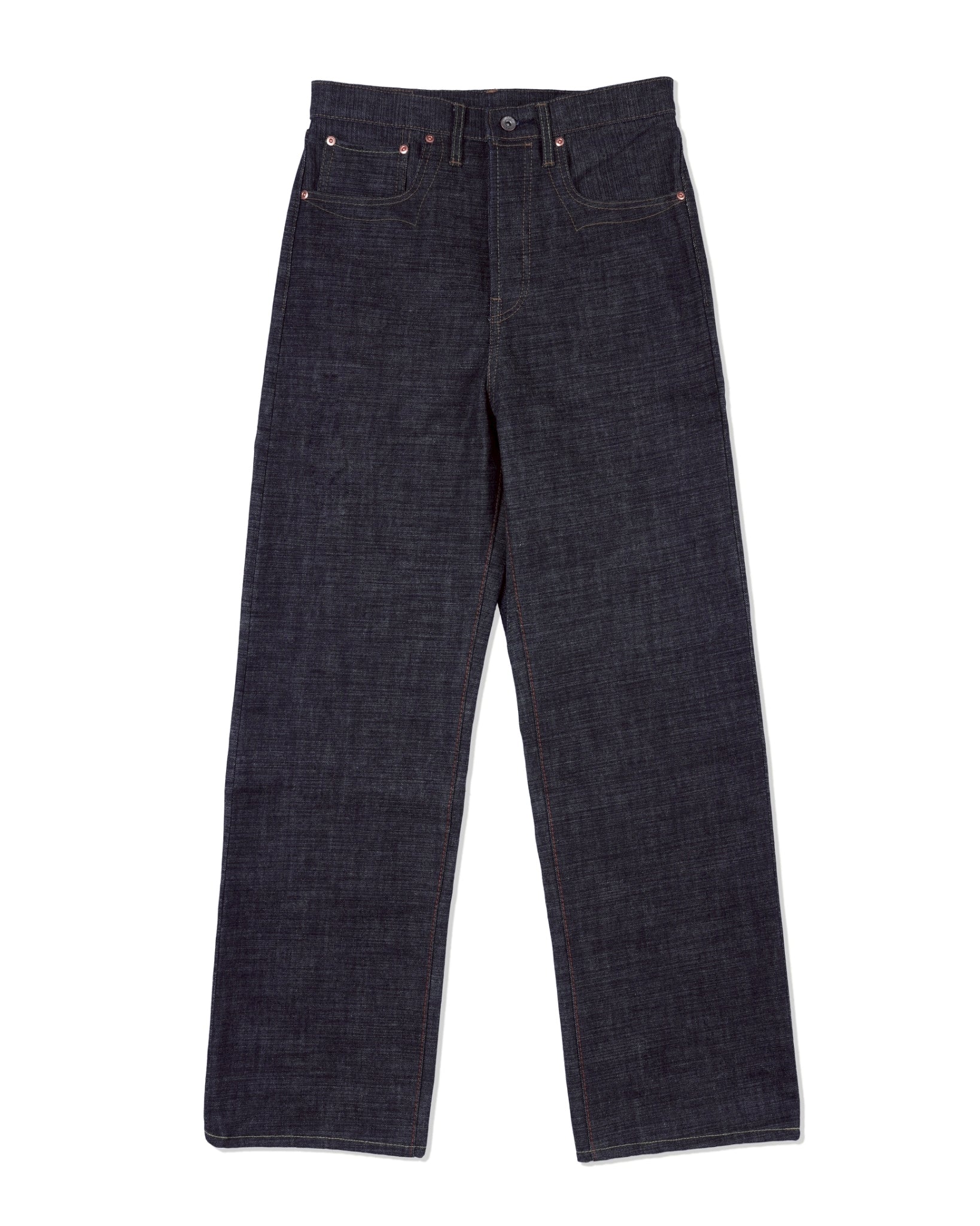 [ Pre-Order ] ALTERNATES X ORIFANT 16.7oz Denim Pants Horizontal Slubby Cotton