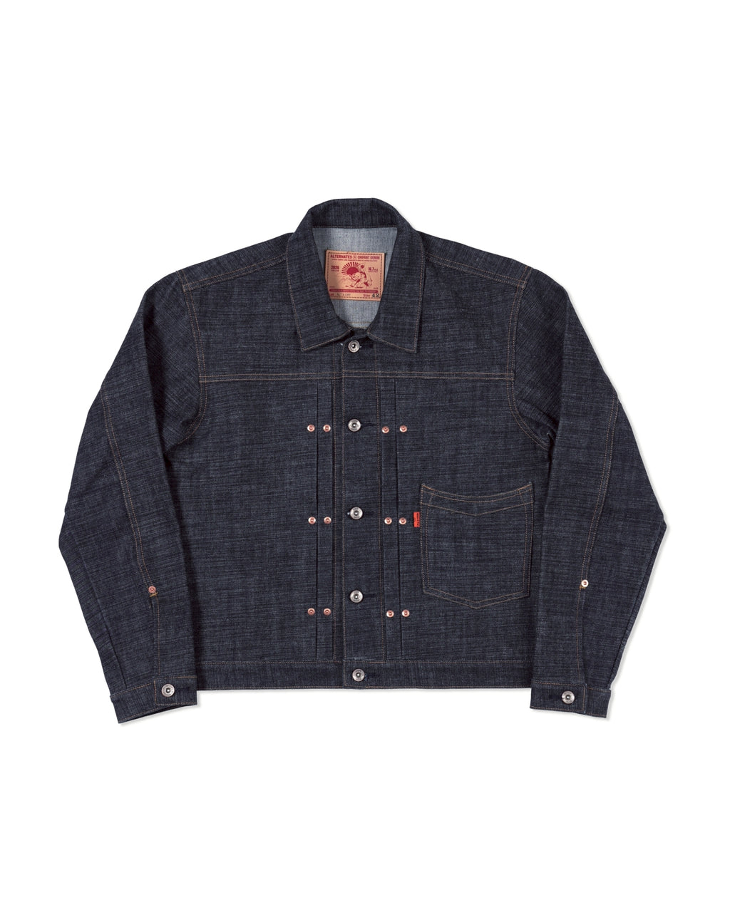 [ Pre-Order ] ALTERNATES X ORIFANT 16.7oz Denim Jacket Horizontal Slubby Cotton