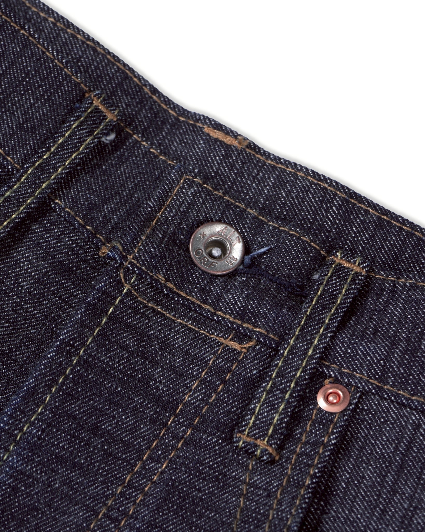 [ Pre-Order ] ALTERNATES X ORIFANT 16.7oz Denim Pants Horizontal Slubby Cotton