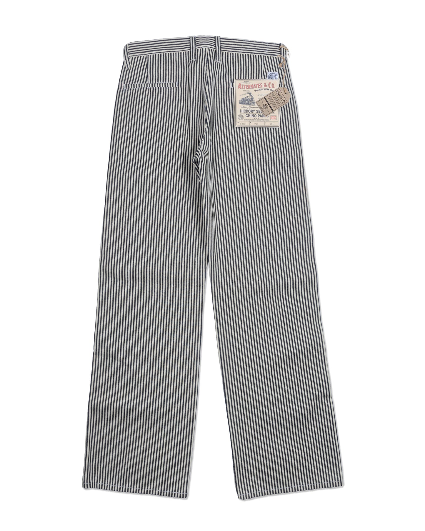 Alternates & Co. Lot.0381 Selvedge Hickory Chino Pants [ Special ]