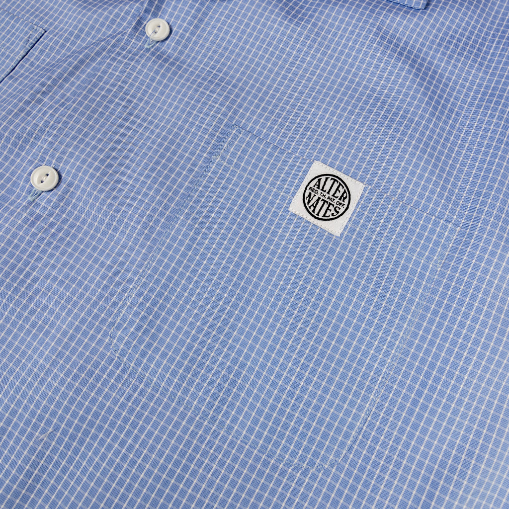 Alternates & Co. Two Pocket Gingham Open Shirt (Boxy Fit)
